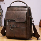 Men's Handbag Business Shoulder Bag Leather Briefcase Crossbody Casual Fashion