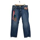 Cabi Jeans Womens Size 10 Crop Embroidery Patches