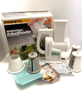 PRESTO SALAD SHOOTER Professional 02970 Electric Slicer Shredder COMPLETE W/ BOX