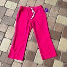 Urbane Ultimate Scrub Pants, Large-Petite, Pink, New with Tags