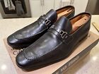 Magnanni Black Loafer Slip On’s Shoes Mens Size 12 M Made In Portugal