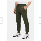 PUMA Men's Fleece Jogger Pants Forest Night Green w/pockets Size: LARGE NWT
