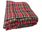 New ListingVintage RALPH LAUREN Red Tartan Plaid Picnic Cotton CAMP Throw Blanket 90x90