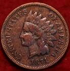 1871 Philadelphia Mint Indian Head Cent