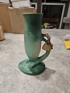 New ListingRoseville Green Pine Cone 7” Bud Vase - Art Pottery