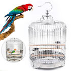 New ListingDurable Stainless Steel Bird Cage Parrot Travel Carrier Hanging Cage Bird Perch