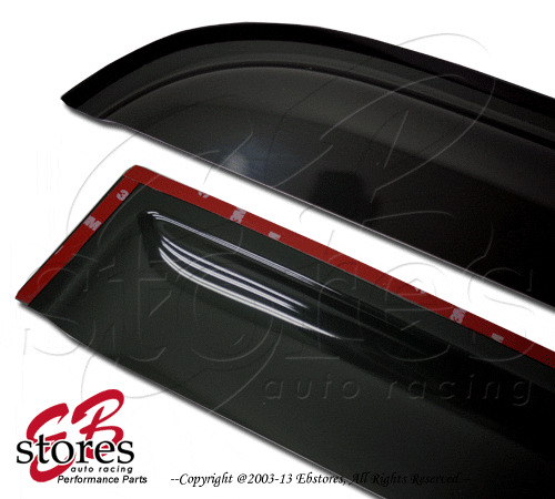 2.0mm Thickness Outside Mount Window Visor Rain Guard Hond CRX Coupe 88-91 2pcs (For: 1991 CRX)
