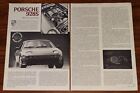 PORSCHE 928S MAGAZINE PRINT ARTICLE ROAD & TRACK ROAD TEST MORE OF A GOOD THING