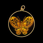 9ct Gold Hologram Pendant - Butterfly (Medium) - No Chain