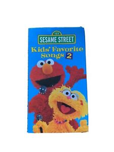 Sesame Street: KIDS' FAVORITE SONGS 2 VHS GOOD CONDITION!