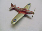 TOOTSIE TOY U.S. ARMY P-39 AIRACOBRA AIRPLANE 1940s SLUSH CAST WITH STEEL WING