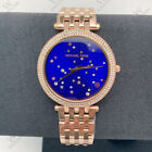 Michael Kors MK3728 Darci Blue Dial Rose Gold Stainless Steel Band Women's Watch