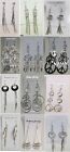 US-SELLER Wholesale lot 12 pairs Fashion Dangle Silver Plated  Earrings SU-1
