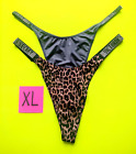 Victoria's Secret Very Sexy RHINESTONE Shine Logo XL Thong Panties - Lot of 2