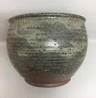 Mid Century Signed Art Pottery Vase Planter  Wheel Thrown MCM