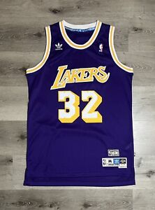 Adidas Los Angeles Lakers Magic Johnson Jersey HWC Sz M NBA Hardwood Clsssics