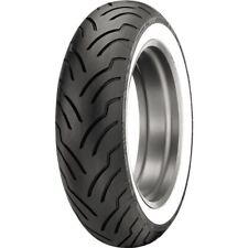 140/90B-16 Dunlop American Elite Wide White Wall Rear Tire