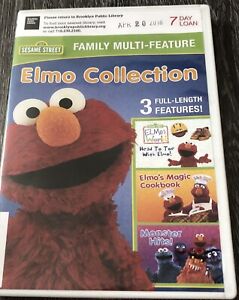 Sesame Street DVD 3 Elmo Features: Magic Cookbook, Monster Hits, Elmo’s World