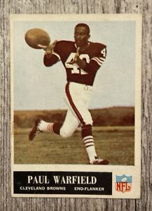 1965 Philadelphia  H.O.F. Paul Warfield #41 Football Card Cleveland Browns
