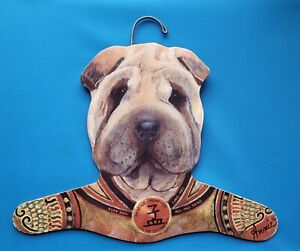 SHAR PEI - Vintage Annie Rhinehart Wooden Dog Clothes Hanger : Stupell USA