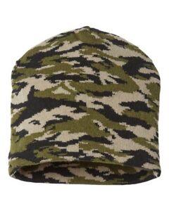 CAP AMERICA Men Made in the USA Camo Beanie Hat Warm 9