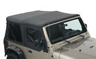 Front Rear Soft Top + Upper Skins Diamond Black For 97-06 Jeep Wrangler TJ 2 Dr (For: Jeep TJ)