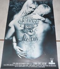 JENNA JAMESON Loves Justin Rare Club Jenna Poster! MINT!
