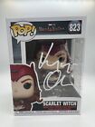 SIGNED Funko Pop! WANDA VISION - SCARLET WITCH #823 COA AUTHENTICATED Free Ship