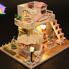 Pink Loft 1:24 Scale DIY Dollhouse Miniature Wooden Dolls House Kit + LED + Tool