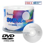 50-Pack SmartBuy Blank DVD+R DL 8X 8.5GB Dual Layer Logo Surface Recordable Disc