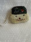 Sequined Frosty The Snowman Small Coin Purse Wristlet