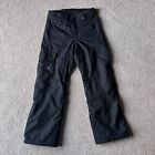 New ListingSpyder Snow Pants Mens Small Solid Black Insulated Ski Snowboard Pant Zip Pocket