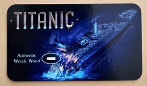 Titanic - Wreck Wood Artifact on Relic Card w/COA. From Titanic Items Collection