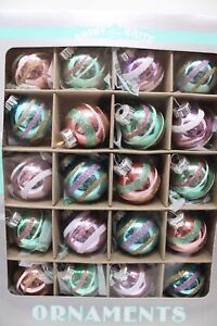 Radko Shiny Brite Set of 20 Mini Glass Pastel Easter Ornaments 2024 Style A