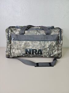 NRA Duffle Bag Gym Bag Tote National Rifle Association Digital Camo READ