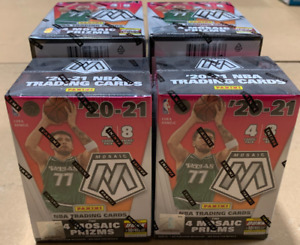 TWO 2020-21 Panini NBA Basketball MOSAIC BLASTER BOX SEALED 16 Packs 64 Cards