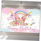 Rainbow Unicorn Backdrop for Girls Unicorn Party Decorations Cute Rainbow