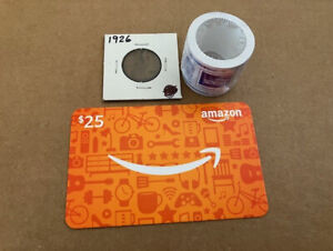 New ListingAMAZON GIFT CARD, 1926 LINCOLN WHEAT PENNY & STAMPS - ESTATE SALE !!!!!!!!!!!!!!