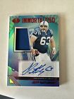 2023 Illusions Jeff Saturday Immortalized Red Jersey Auto Autograph #’d 136/199