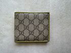authentic gucci classic GG logo LEATHER  bifold wallet