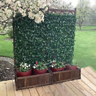 Wood Planter with Trellis Fence Large Raised Garden Bed for Vine Climbing Plants