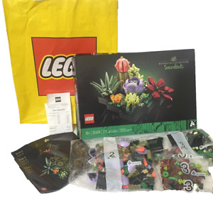 LEGO BOTANICAL COLLECTION SUCCULENTS #10309 NEW Open Box + Bag, Missing Bag 1