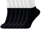 New lot 6-12 Pairs Ankle Quarter Crew Mens Womens Thin Socks Cotton Black Casual
