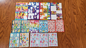Vintage Lisa Frank Care Bears My Little Pony Hello Kitty Stickers Colorful Lot