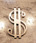 Vintage Sterling Silver Dollar Sign $ Money Clip for Your Dolla Dolla Bills