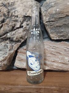 Donald Duck Glass Soda Pop Bottle Rare Vintage
