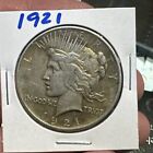 New Listing1921 KEY DATE HIGH RELIEF PEACE DOLLAR RARE Date KEY Date COIN
