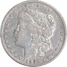 New Listing1891-CC Morgan Silver Dollar VF Uncertified #702