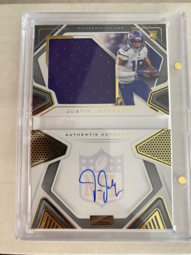 New Listing2020 Panini Playbook Justin Jefferson RC RPA Booklet Auto Jumbo Patch #/99