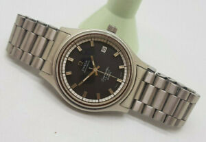 VINTAGE OMEGA SEAMASTER COSMIC 2000 BLACK DIAL DATE AUTOMATIC MAN'S WATCH/G034